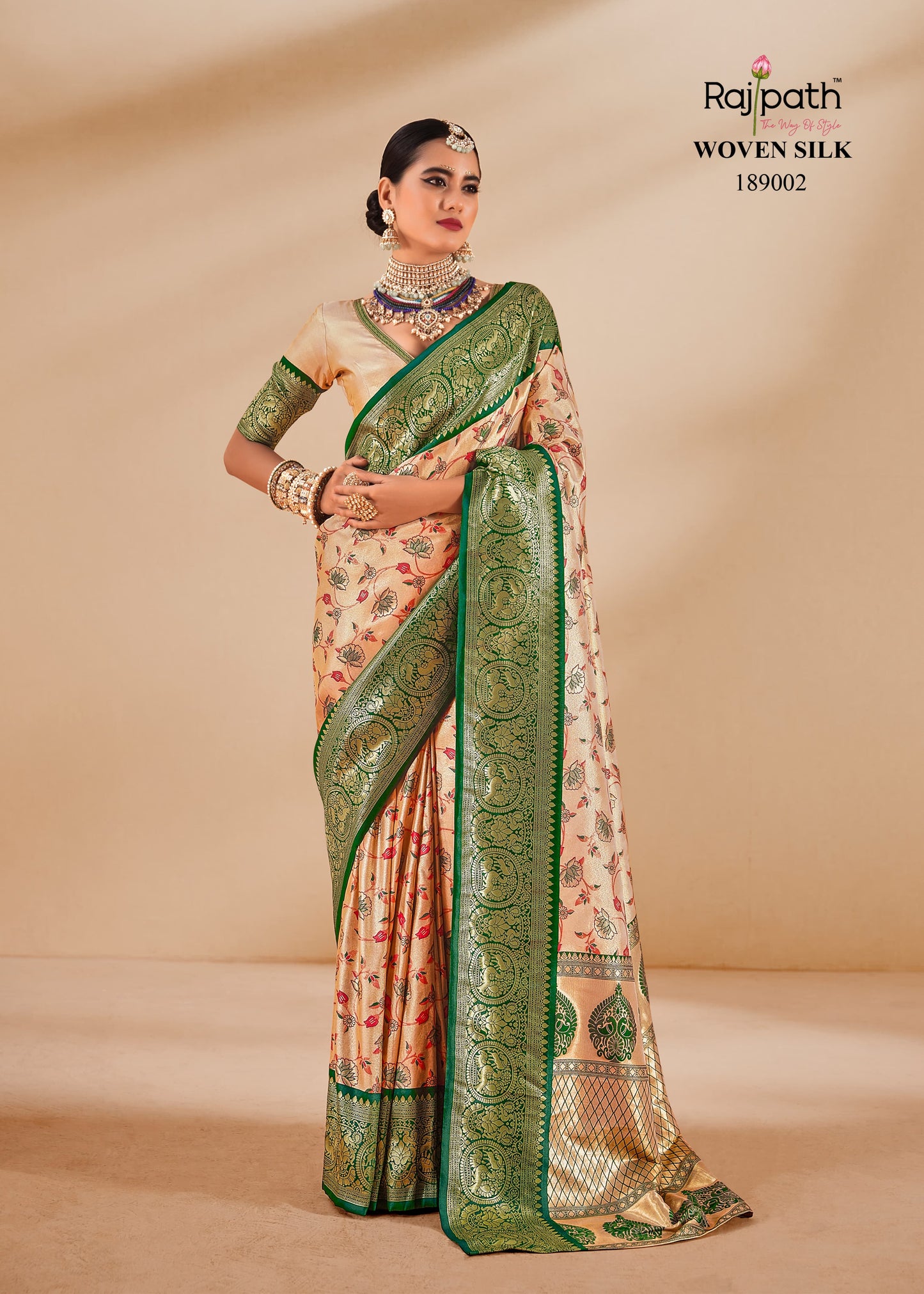 189002 Satrangi Rajpath Silk Sarees