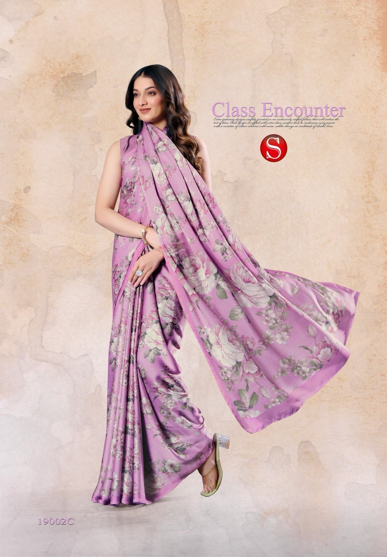 19002C Felicity Sushma Satin Sarees