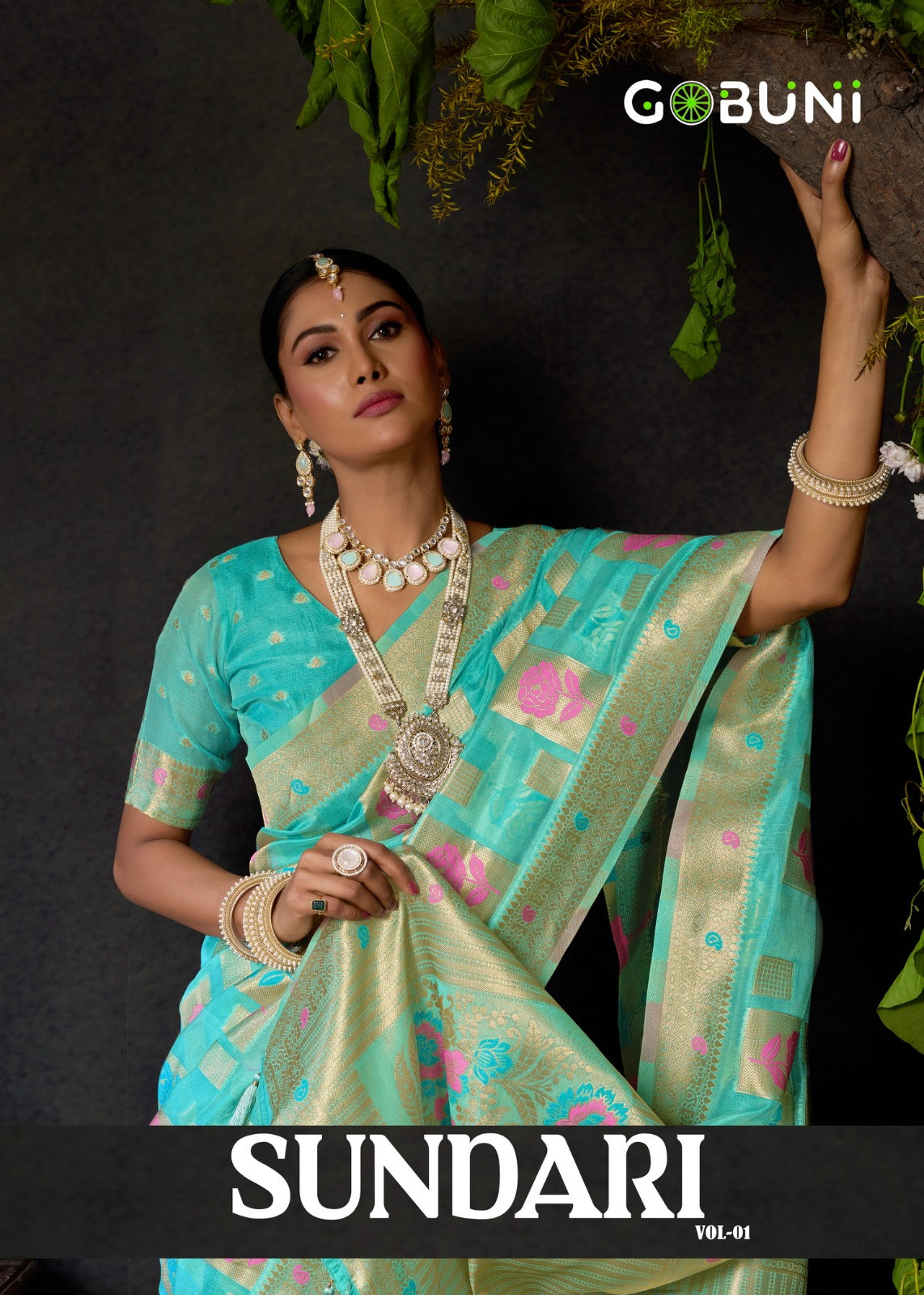 1901 Sundari Vol 1 Gobuni Organza Sarees