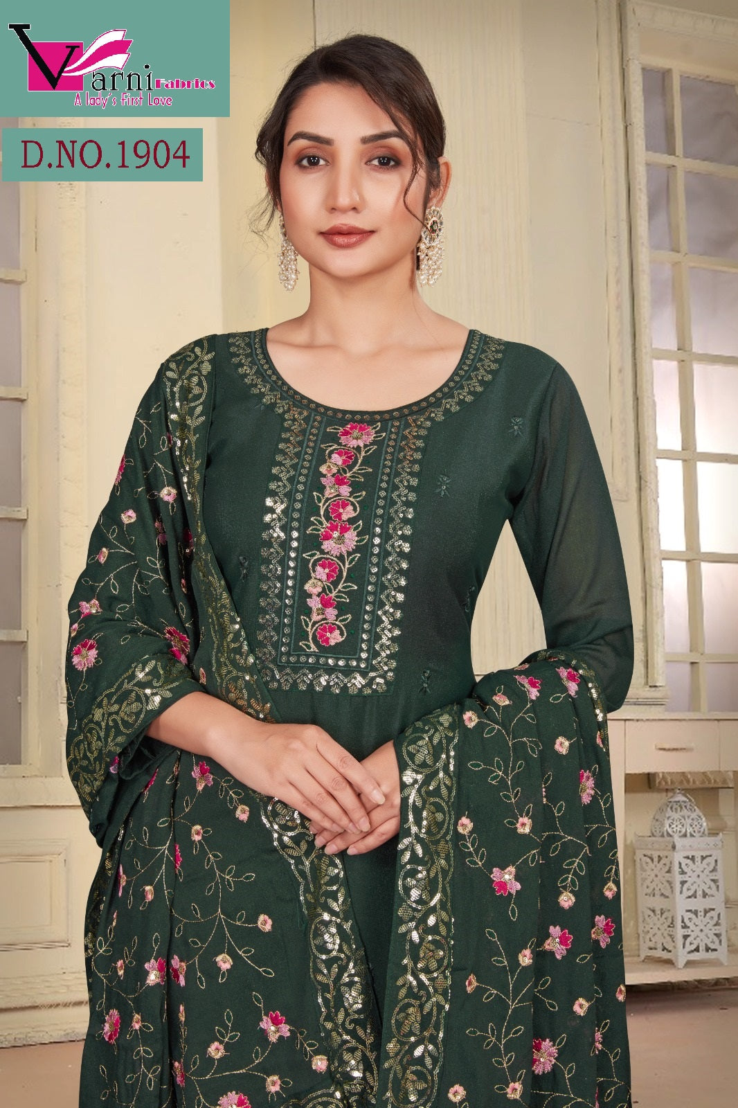 1904 Zeeya Gopi Varni Fabrics Star Readymade Suits