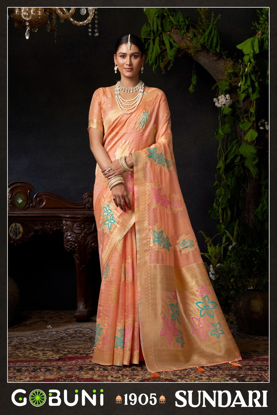 1905 Sundari Vol 2 Gobuni Organza Sarees