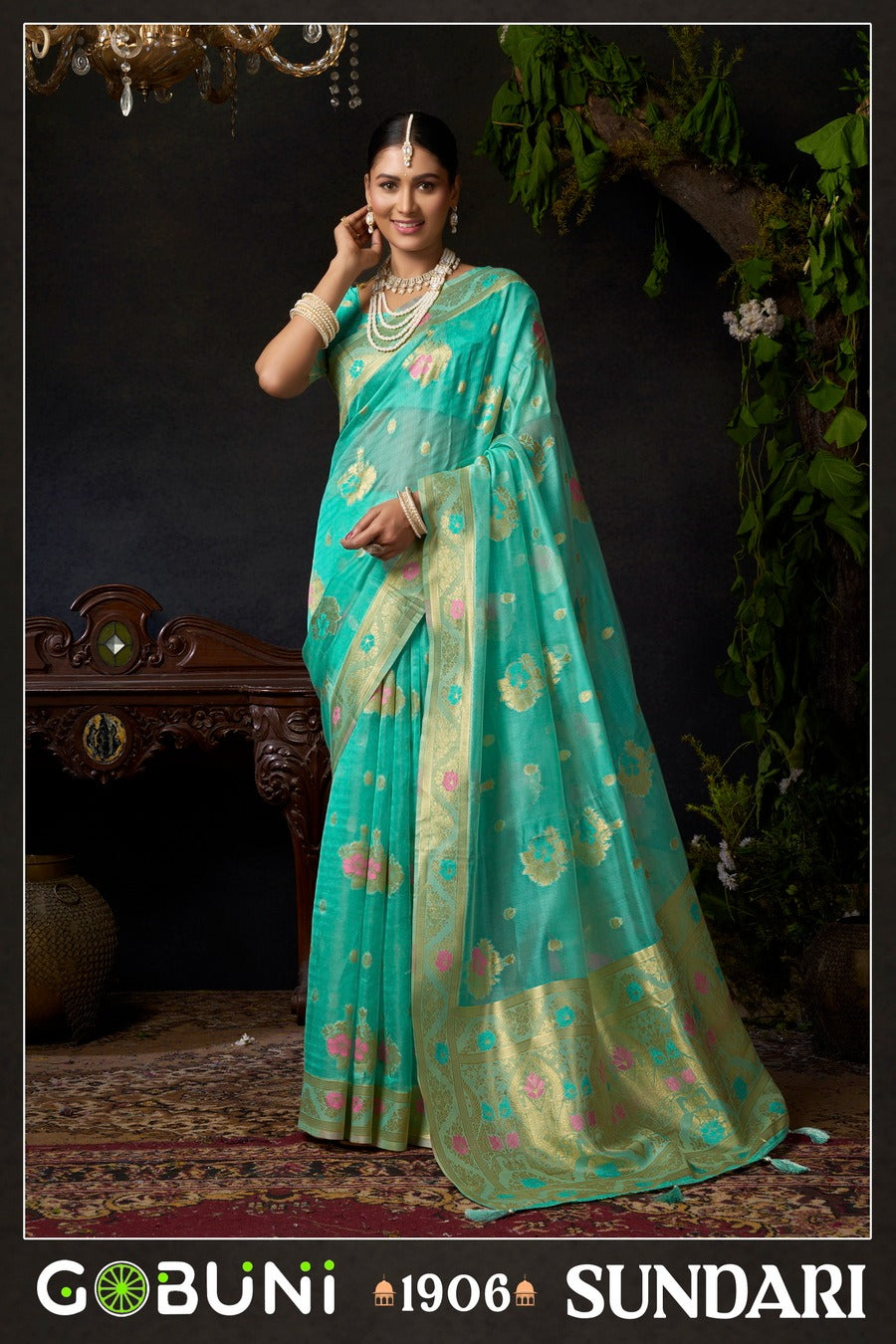 1906 Sundari Vol 2 Gobuni Organza Sarees