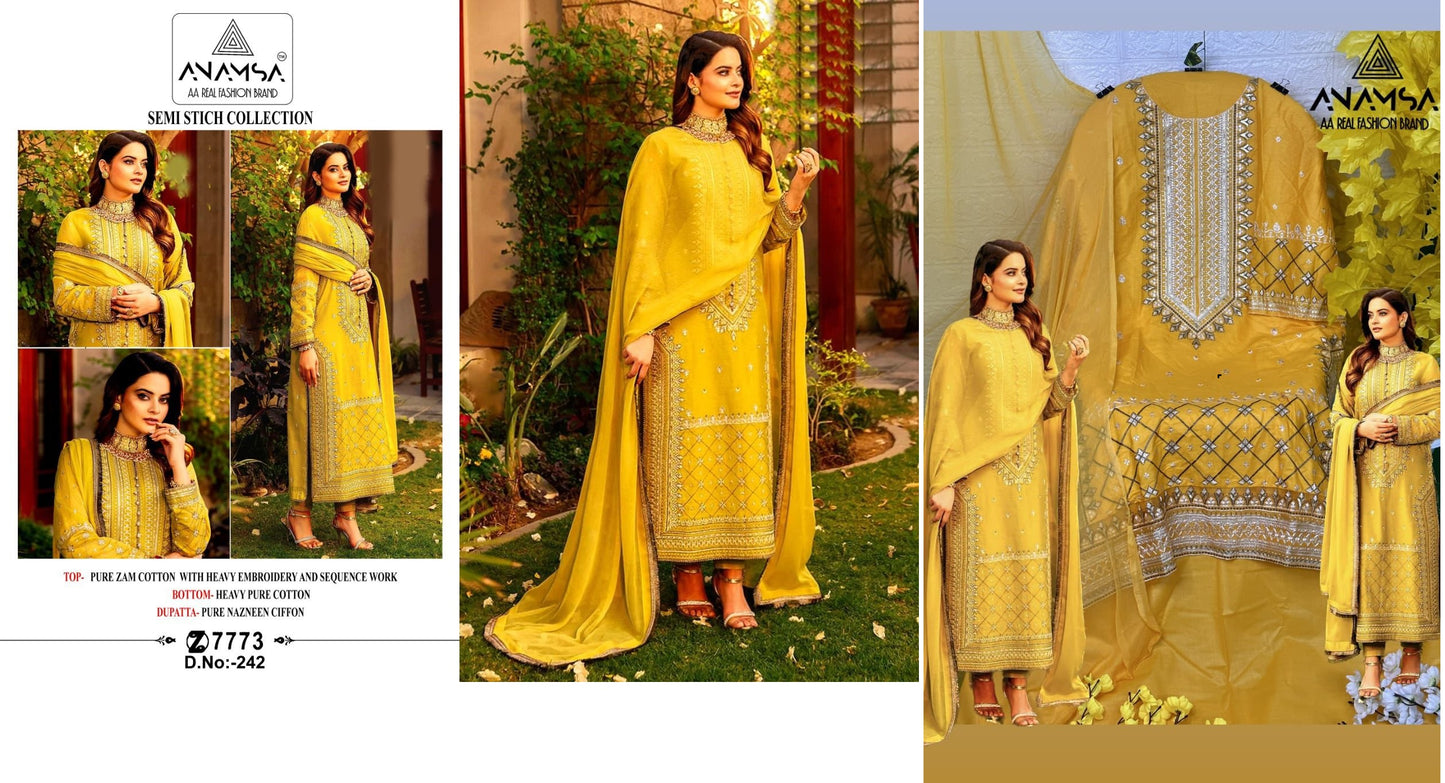 242 Anamsa Pakistani Salwar Suits