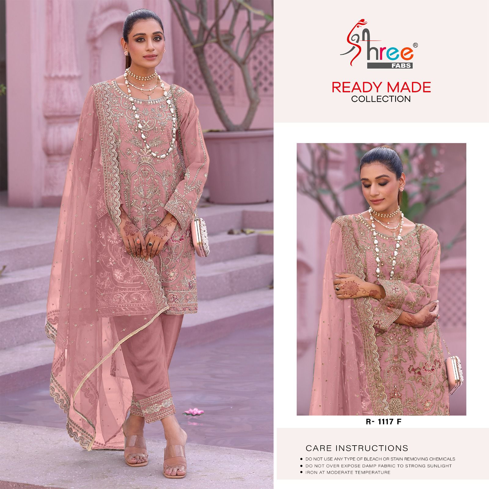 R-1117-F Shree Fabs Pakistani Readymade Suits