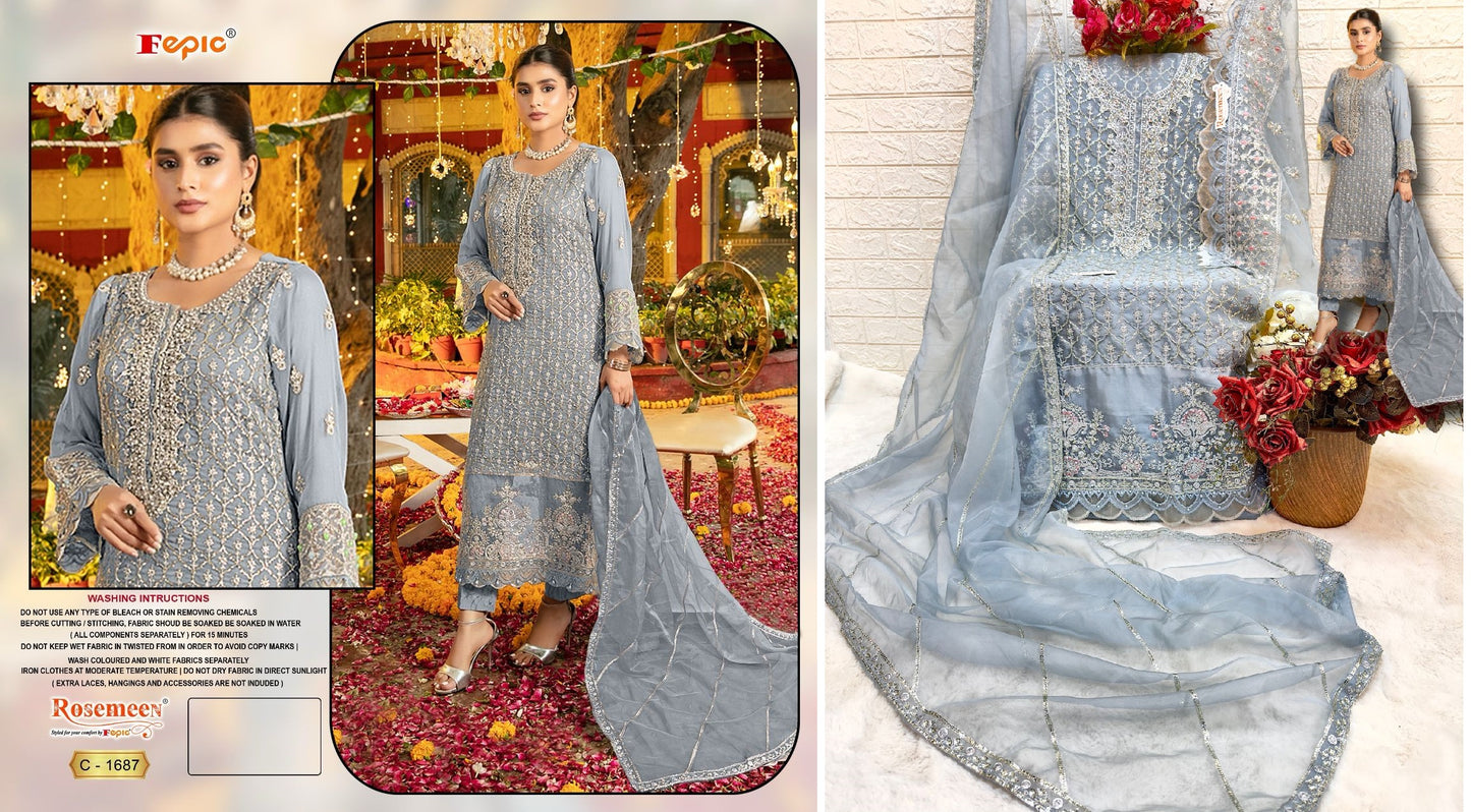 C-1687 Fepic Pakistani Salwar Suits