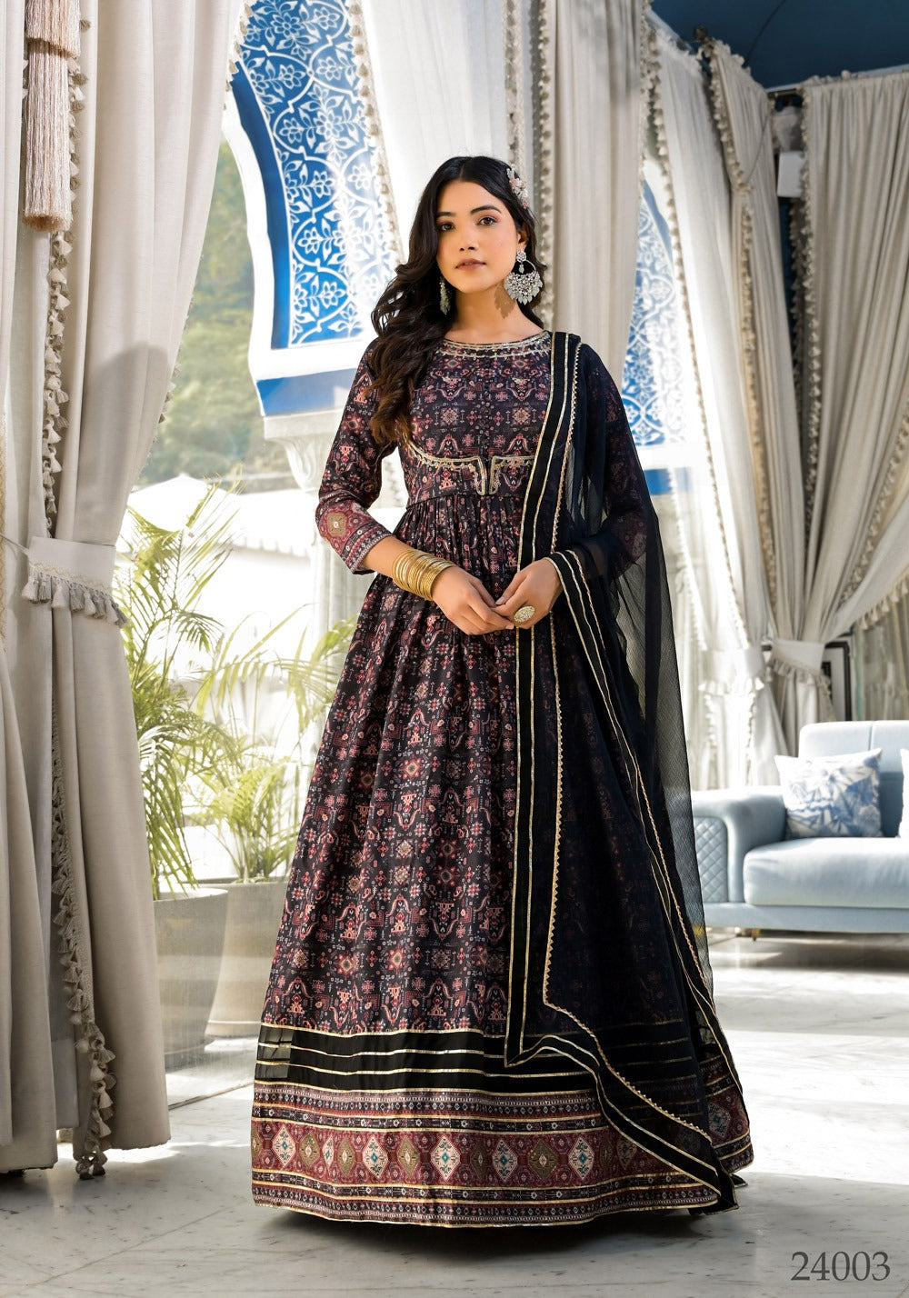 24003 Ananta Tejasvee Gown Dupatta Set