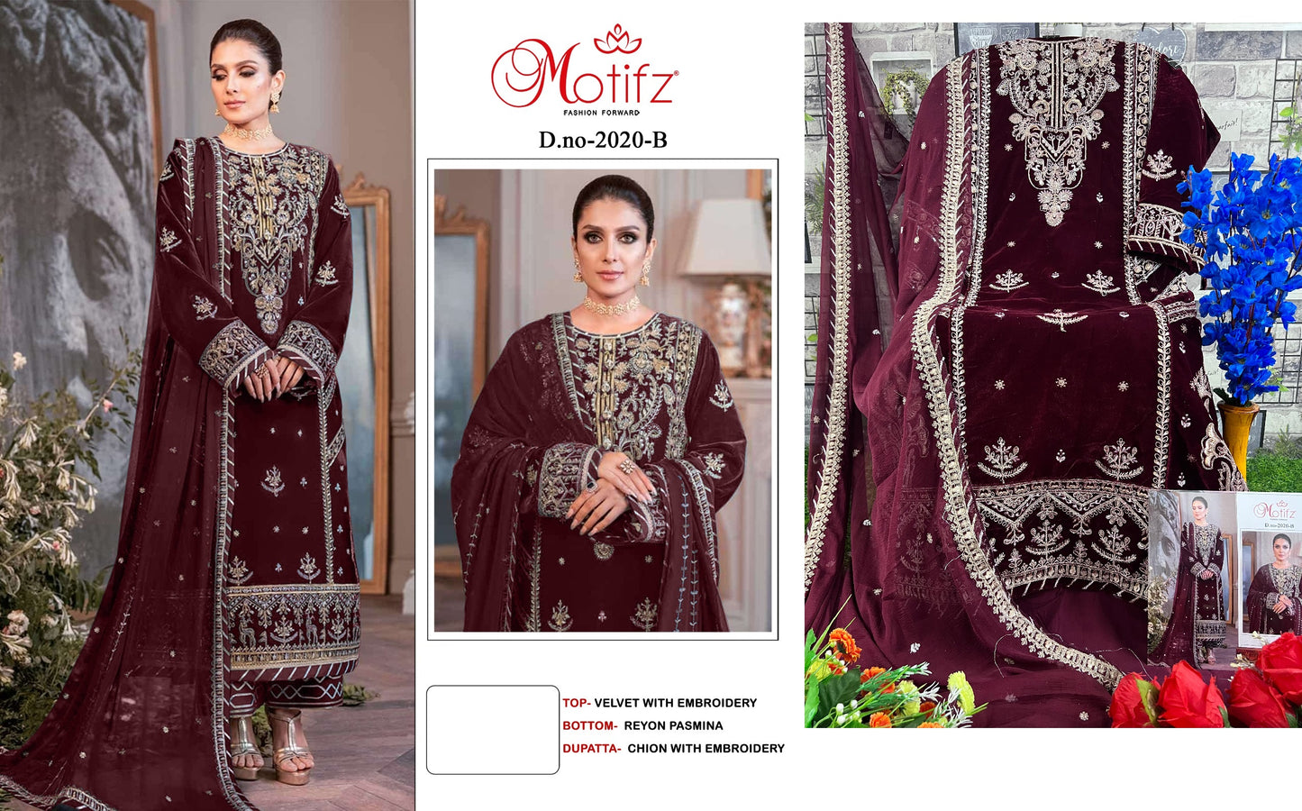 2020B Motifz Pakistani Salwar Suits