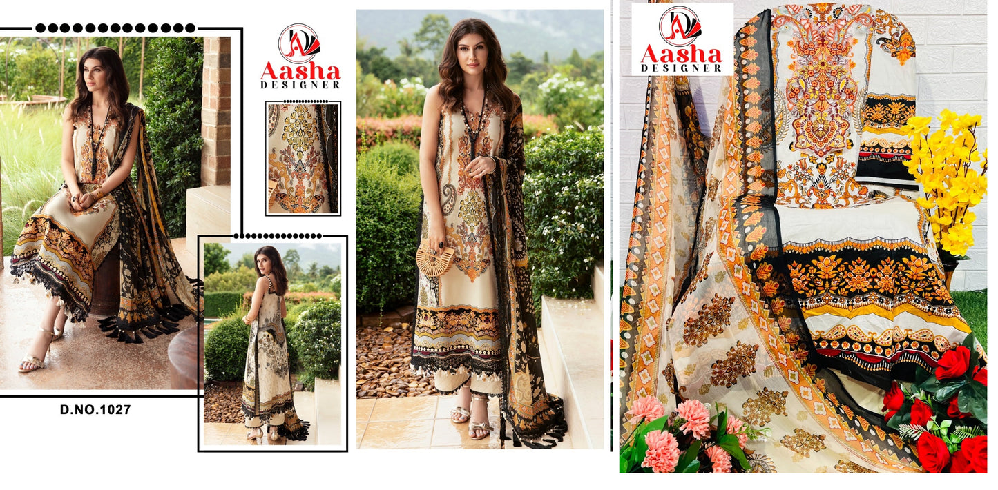 1027 Aasha Designer Pakistani Salwar Suits
