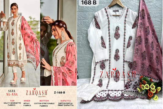 Z-168B Zarqash Pakistani Readymade Suits