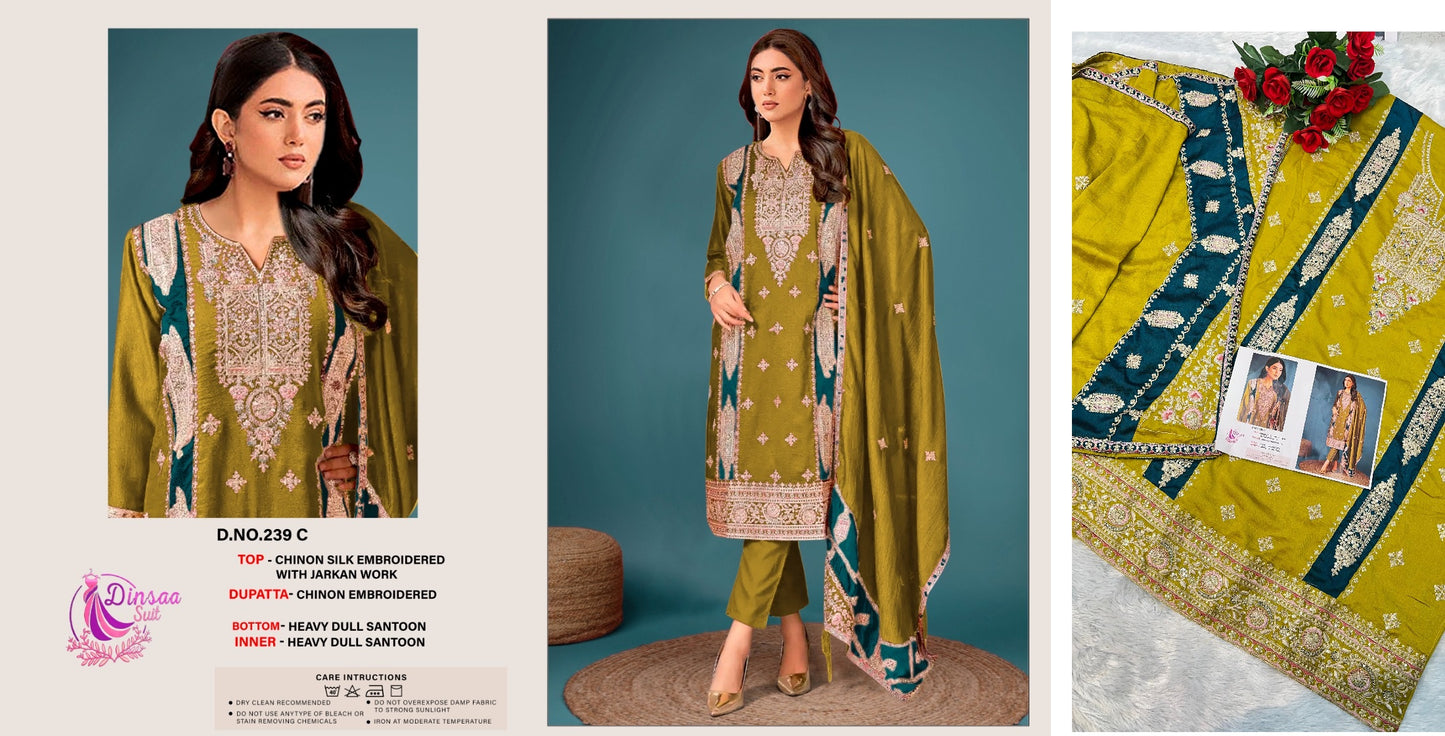 239C Dinsaa Suit Pakistani Salwar Suits