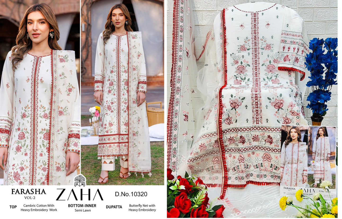 10320 Farasha Vol 2 Zaha Pakistani Salwar Suits