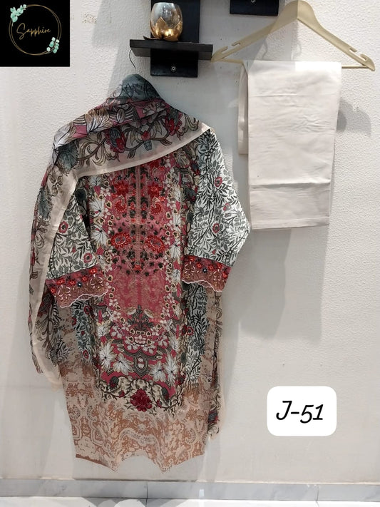 Vol 51 White Sapphire Pakistani Readymade Suits