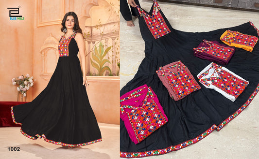 1002 Ghumati Bluehills One Piece Gown