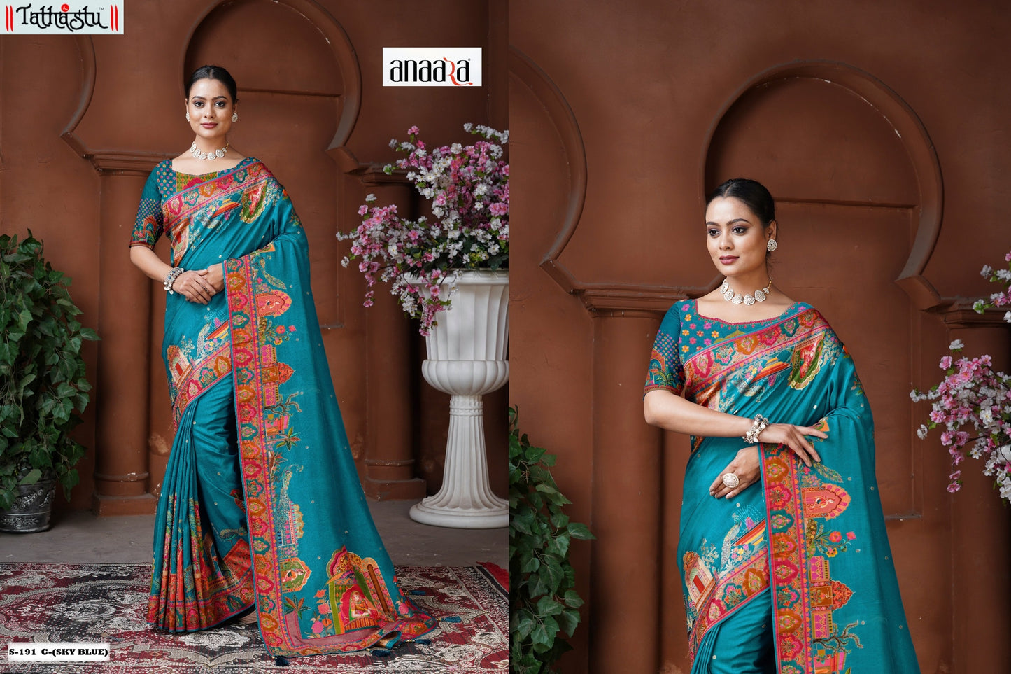 191C Anaara Postion Dola Silk Tathastu Silk Sarees