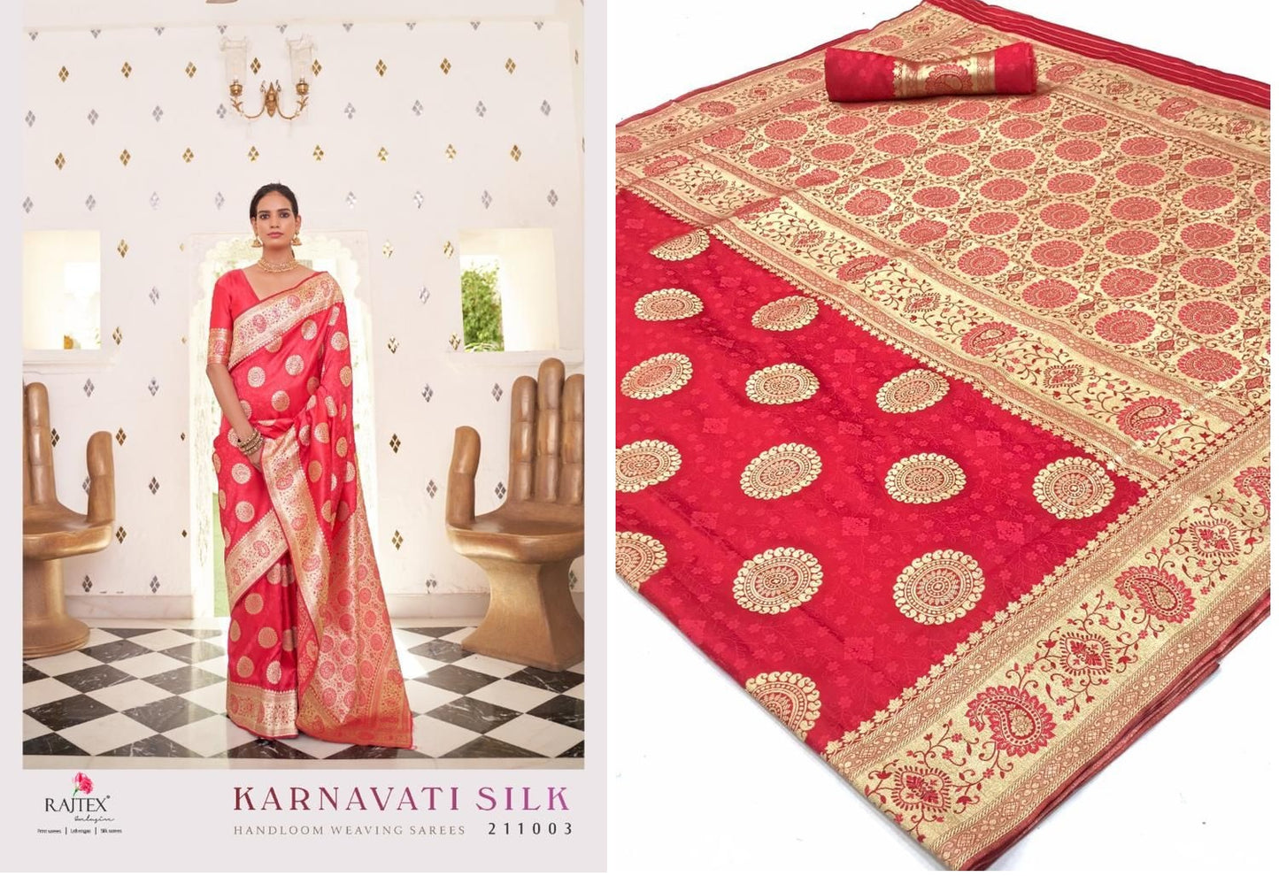 211003 Karnavati Silk Rajtex Sarees