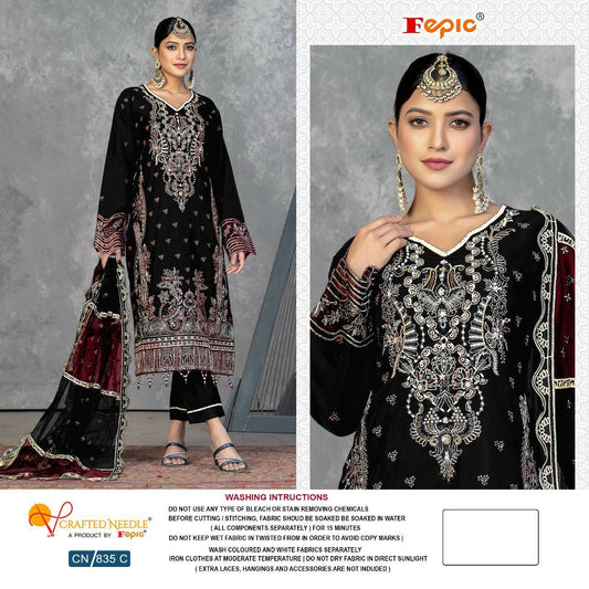 Cn- 835-C Crafted Needle Pakistani Readymade Suits