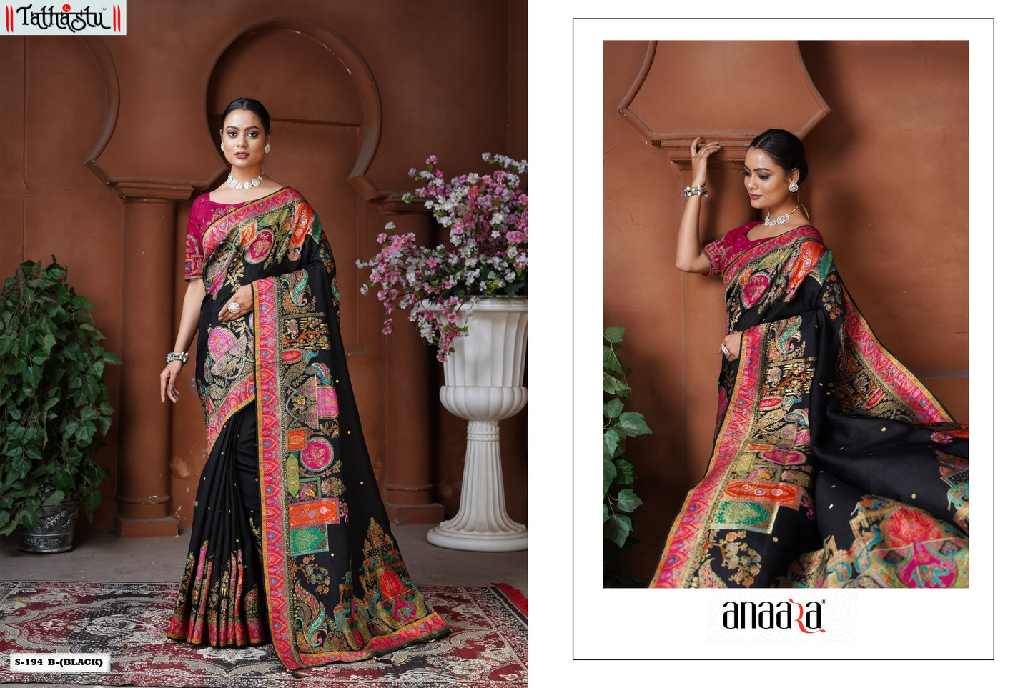 194B Anaara Postion Dola Silk Tathastu Silk Sarees