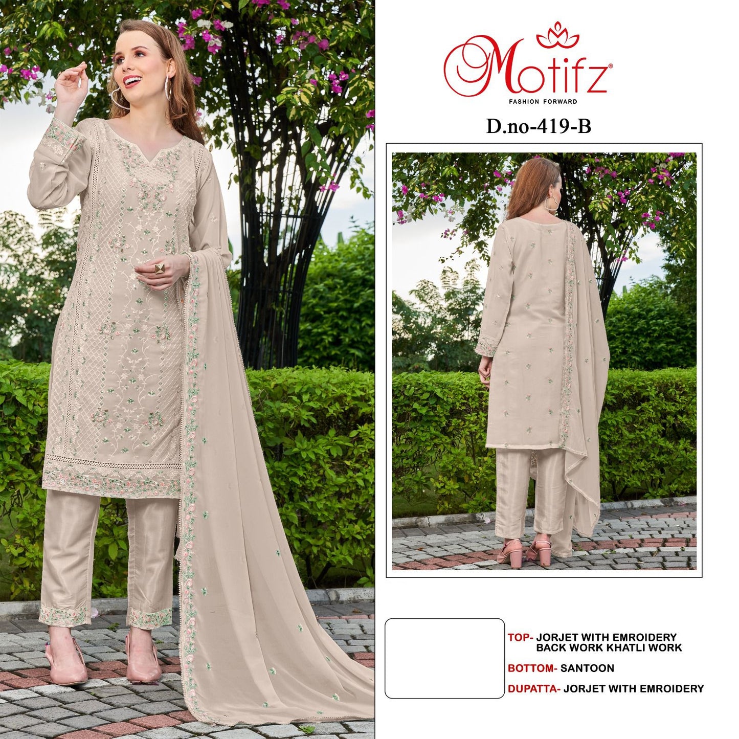 419-B Motifz Pakistani Salwar Suits