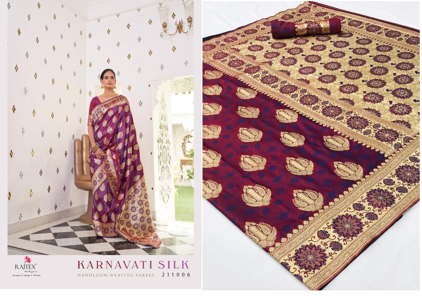 211006 Karnavati Silk Rajtex Sarees