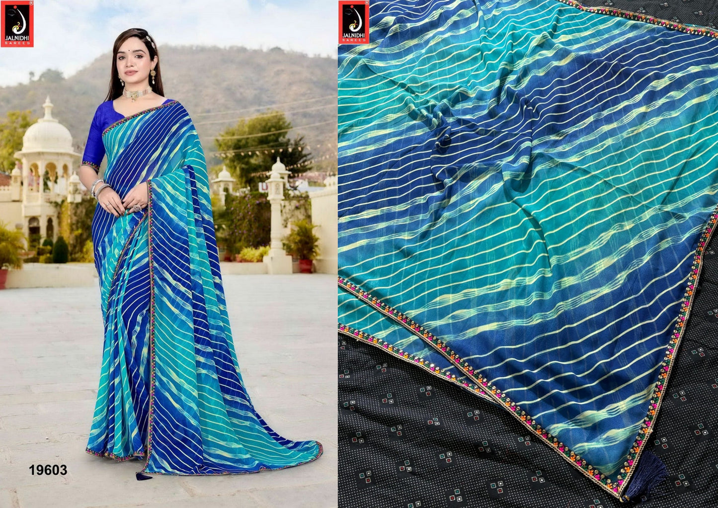 19603 Nikita Jalnidhi Heavy Georgette Sarees