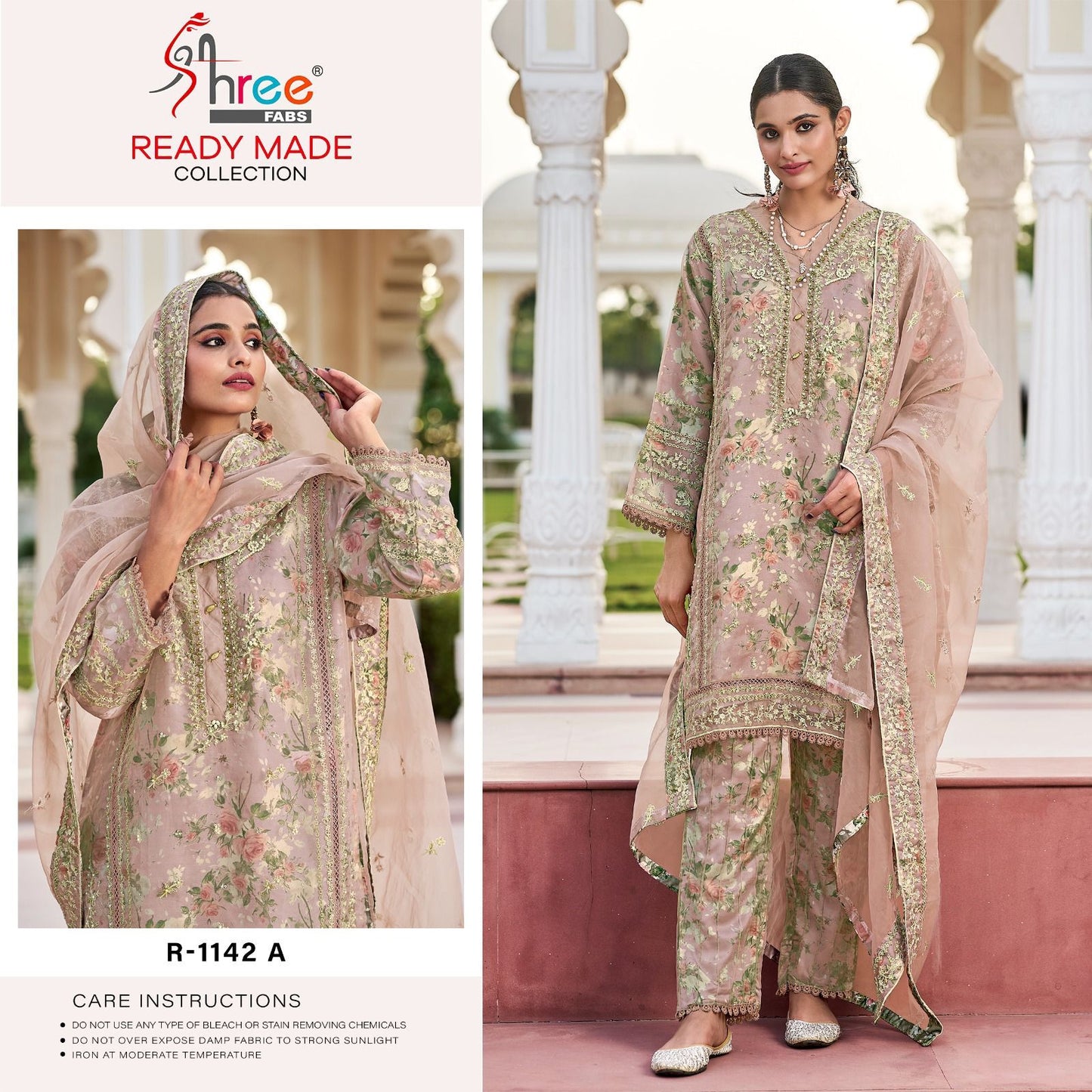 R-1142-A Shree Fabs Pakistani Readymade Suits