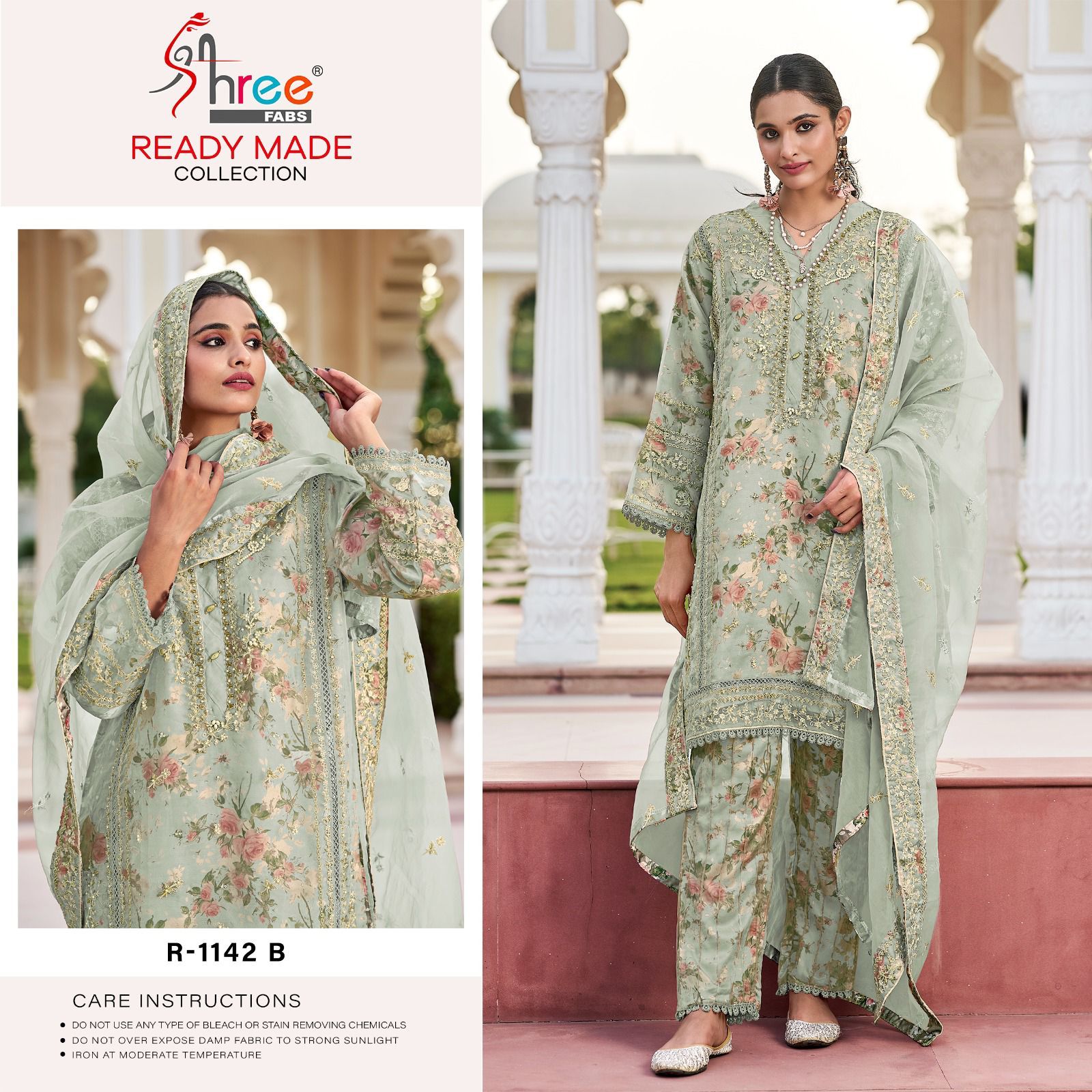 R-1142-B Shree Fabs Pakistani Readymade Suits