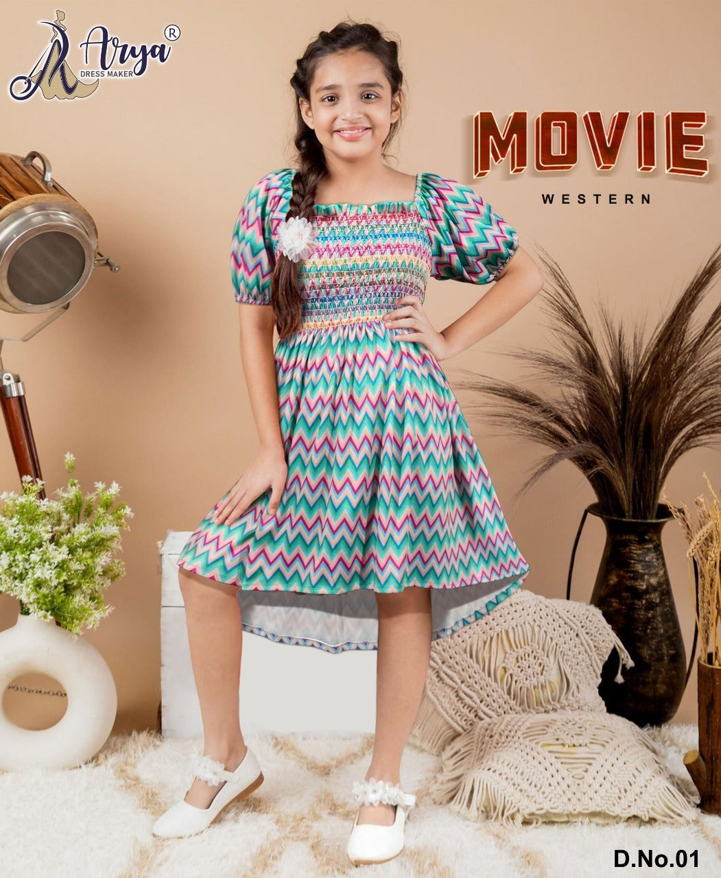 Movie 01 Adm Girls Western Dress