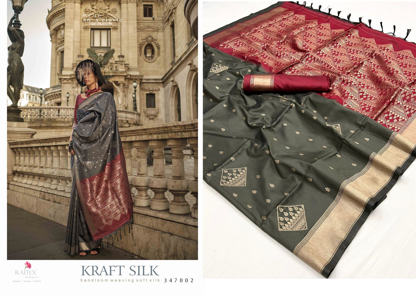 347002 Kraft Silk Rajtex Sarees