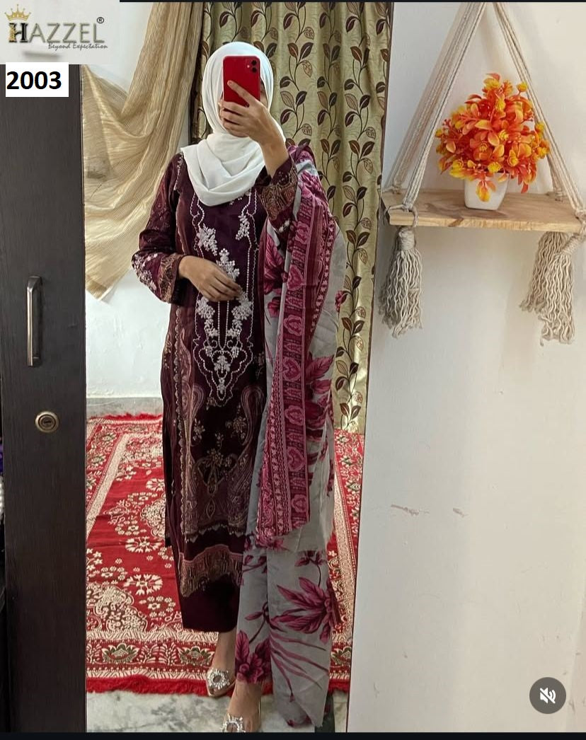 2003 Hazzel Embroidered Pakistani Patch Suits