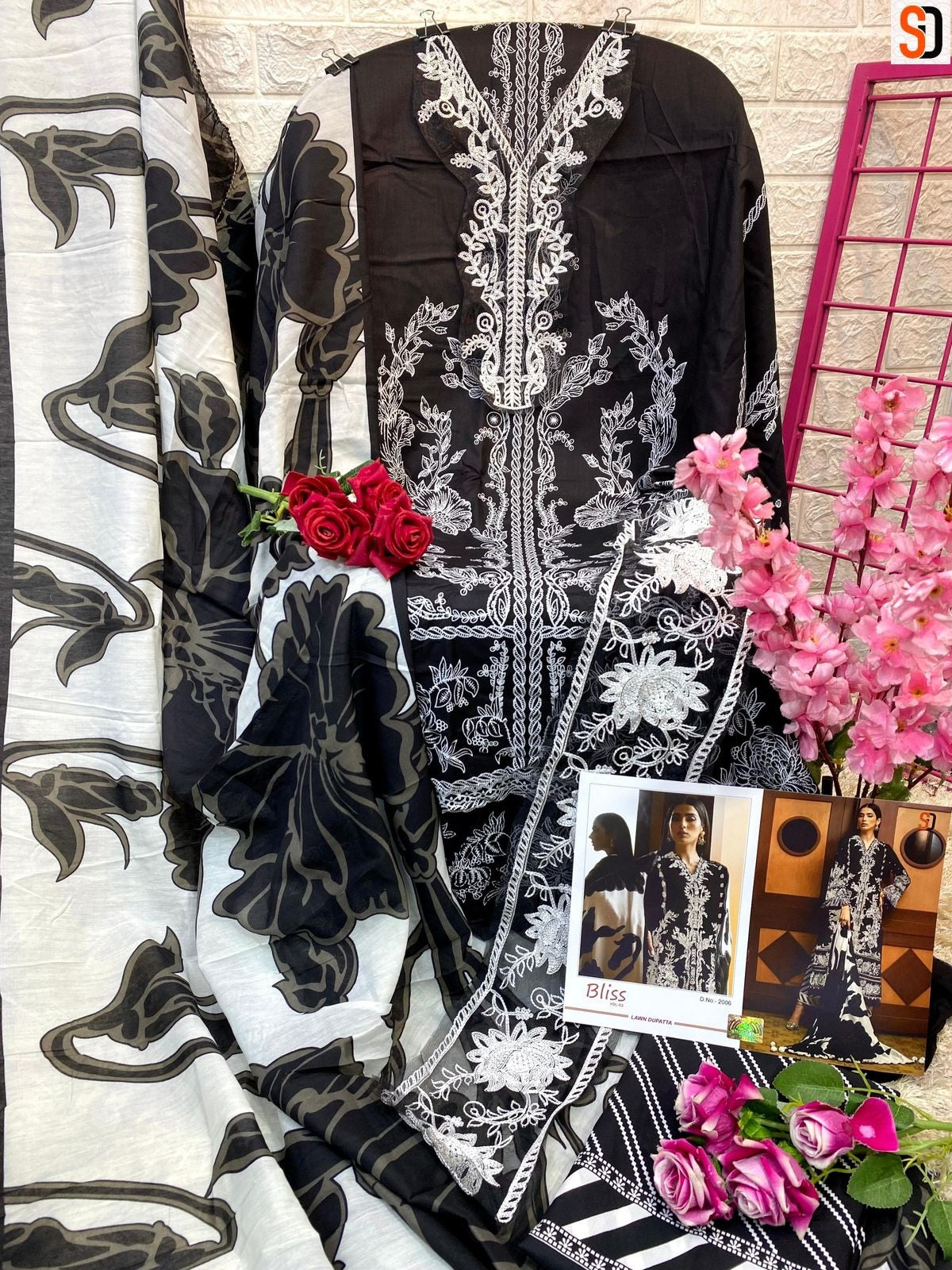 2006 Shraddha Designer Lawn Cotton Pakistani Salwar Suits