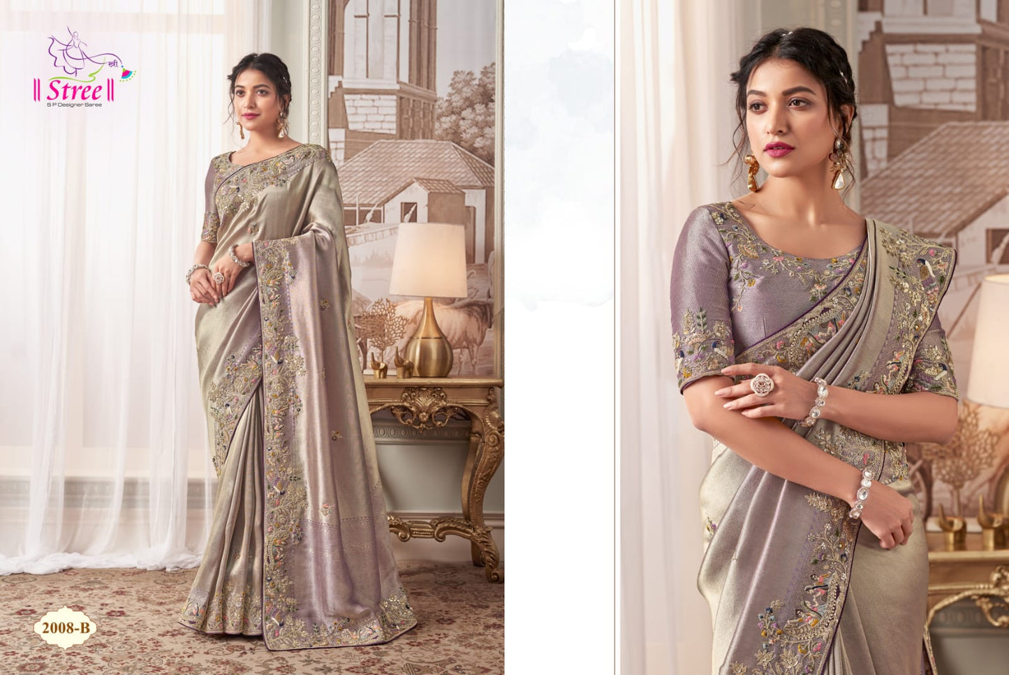 2008B Vol 1 Stree Handwork Sarees