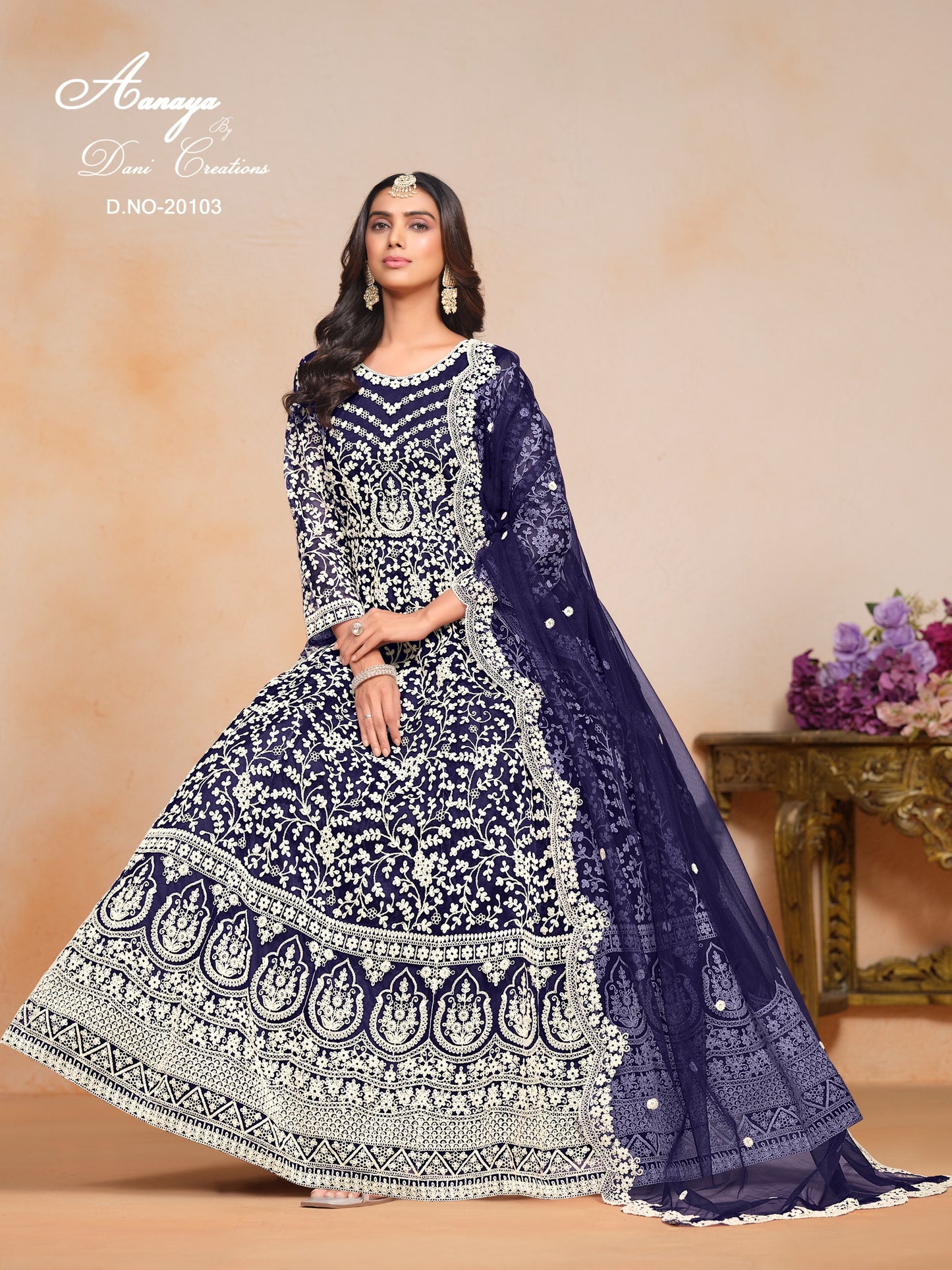 20103 Aanaya Vol 201 Dani Creation Anarkali Style Pakistani Salwar Suits