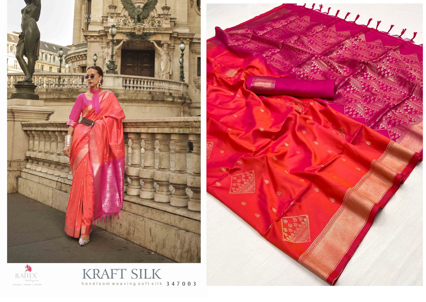 347003 Kraft Silk Rajtex Sarees