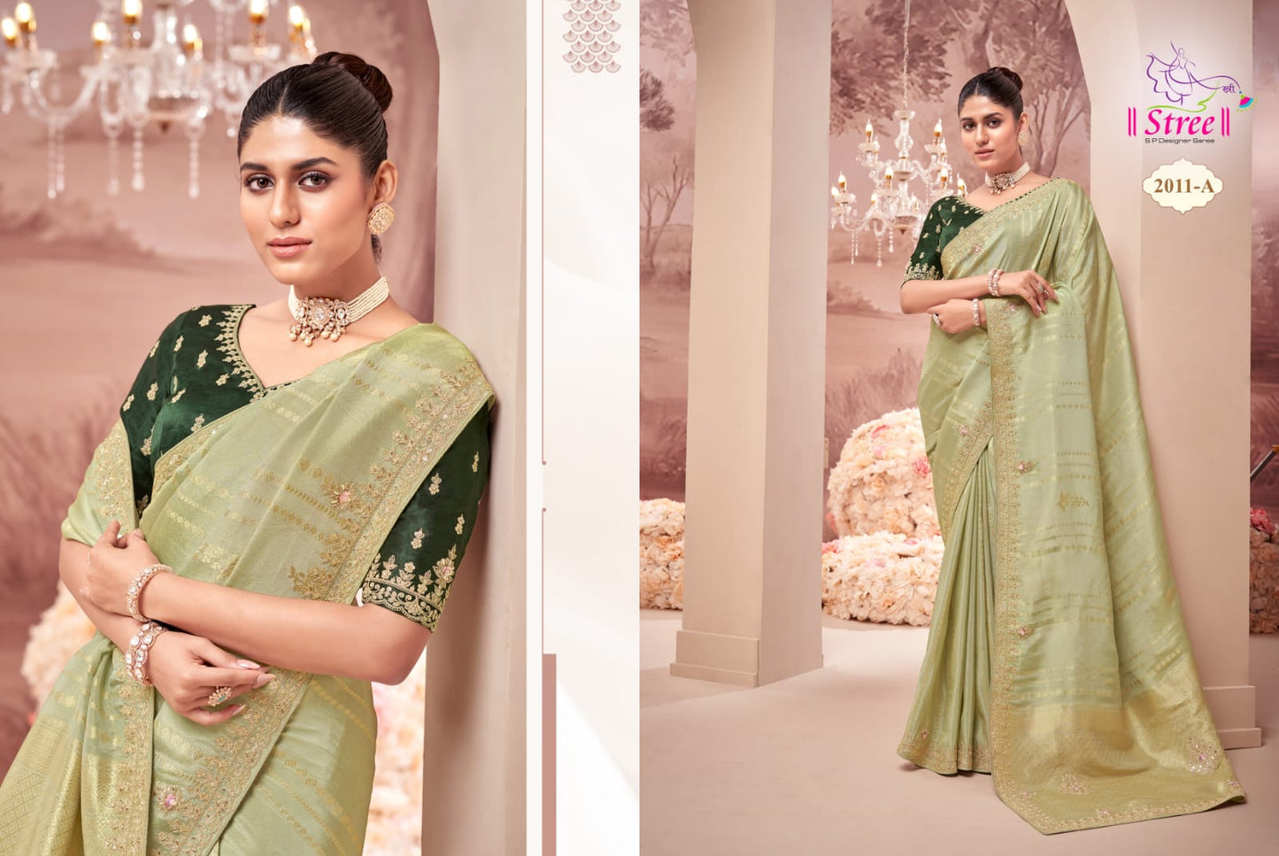 2011A Vol 1 Stree Handwork Sarees