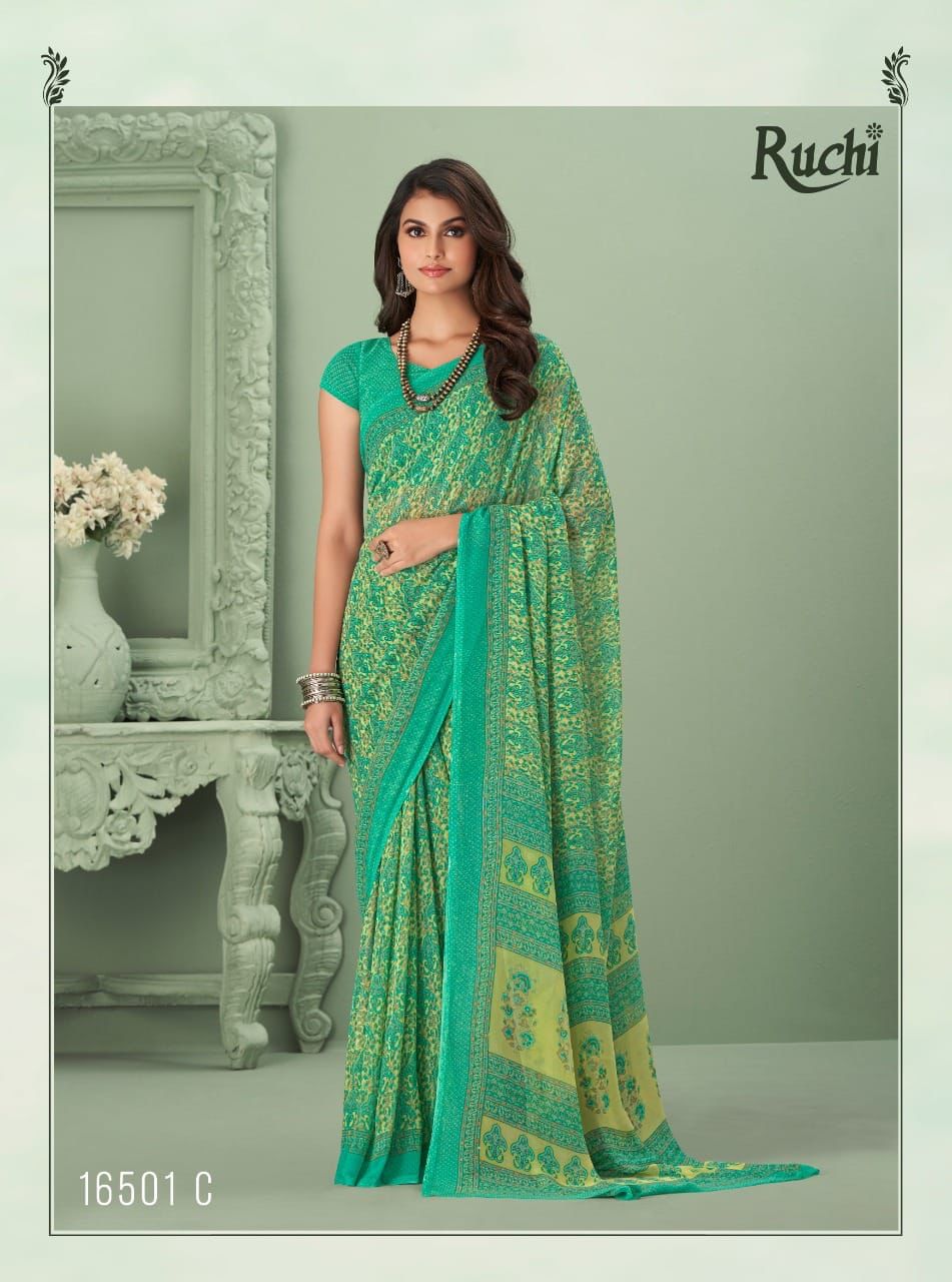 16501-C Raga Georgette Vol 1 Ruchi Sarees