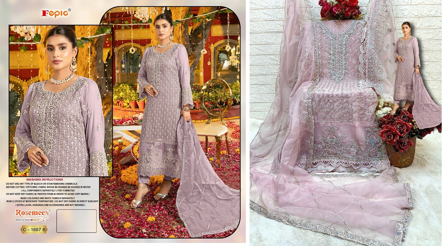 C-1687B Fepic Pakistani Salwar Suits