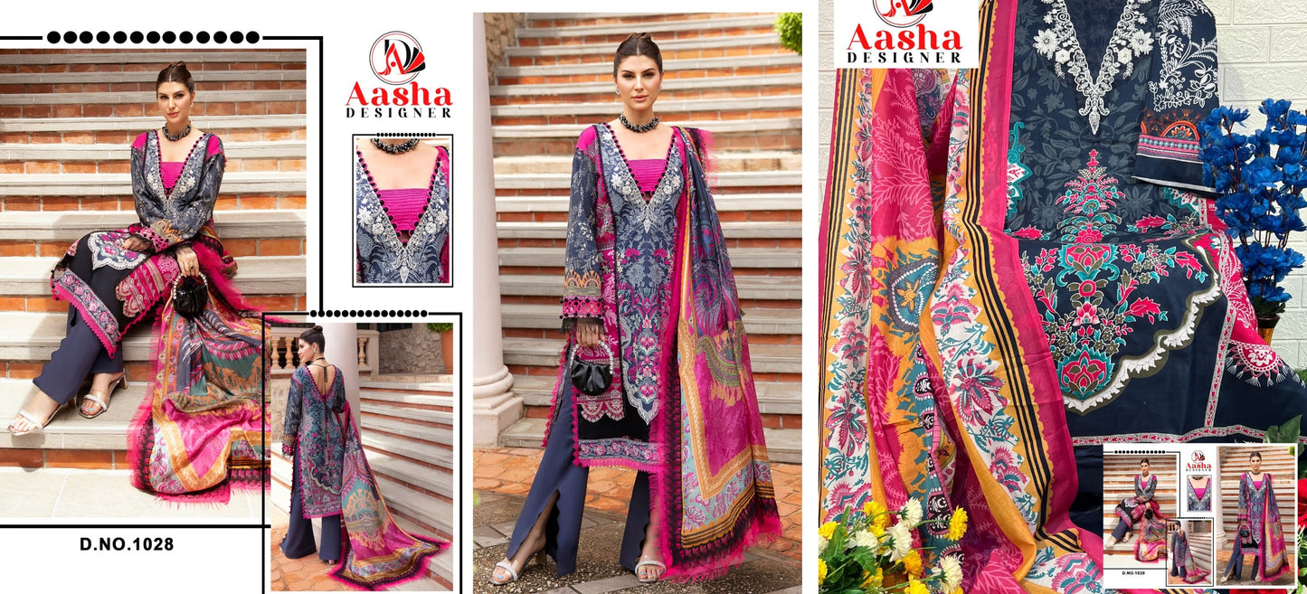 1028 Aasha Designer Pakistani Salwar Suits