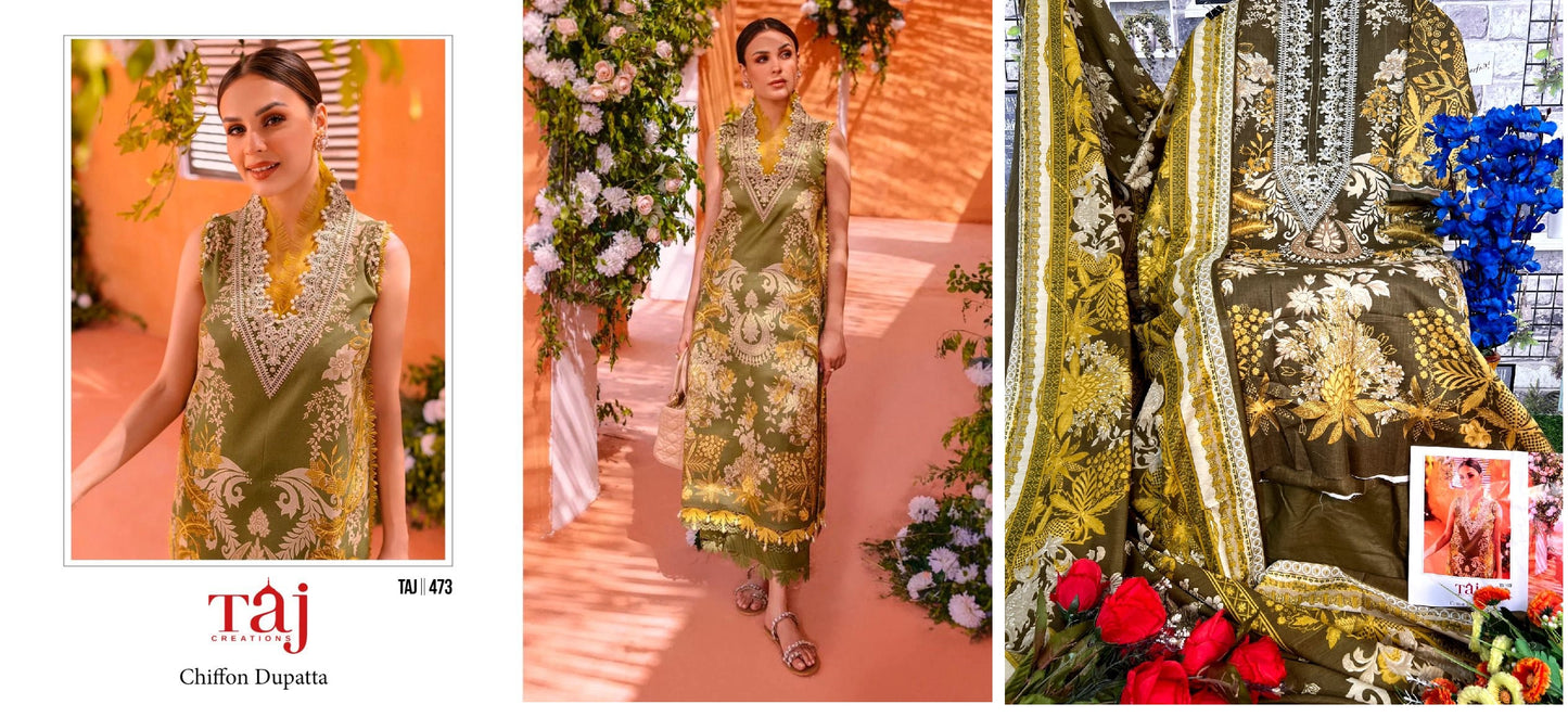 473 Taj Creations Pakistani Salwar Suits
