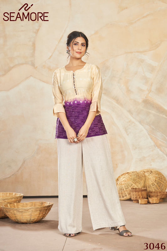 3046 Kalgi Seamore Short Kurti