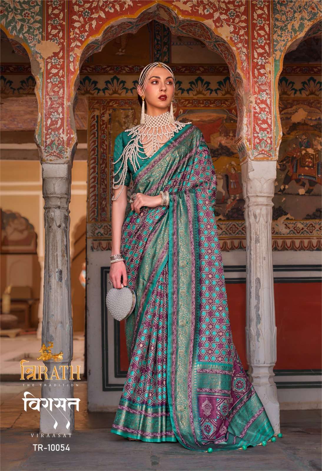 10054 Viraasat Trirath Sarees