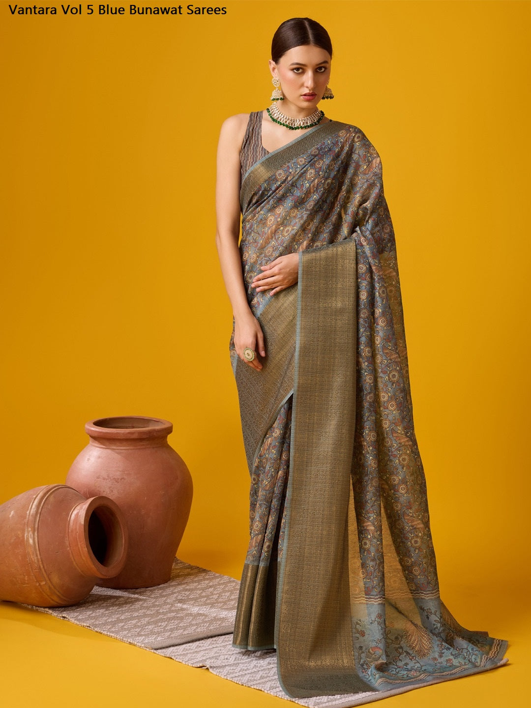 Vantara Vol 5 Blue Bunawat Sarees