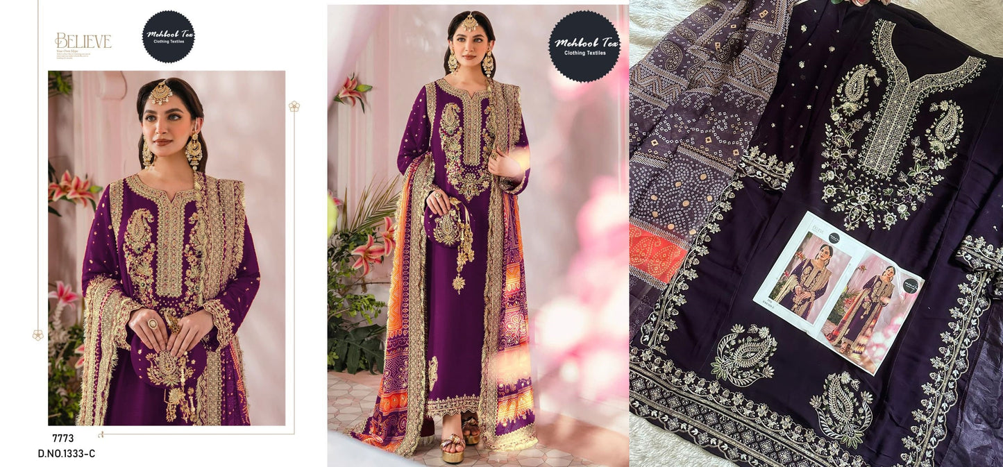 1333C Mehboob Tex Pakistani Salwar Suits