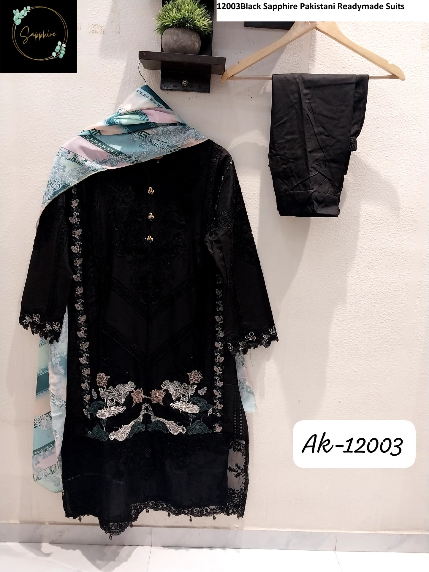 12003Black Sapphire Pakistani Readymade Suits