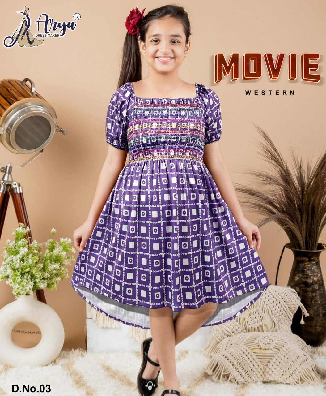 Movie 03 Adm Girls Western Dress