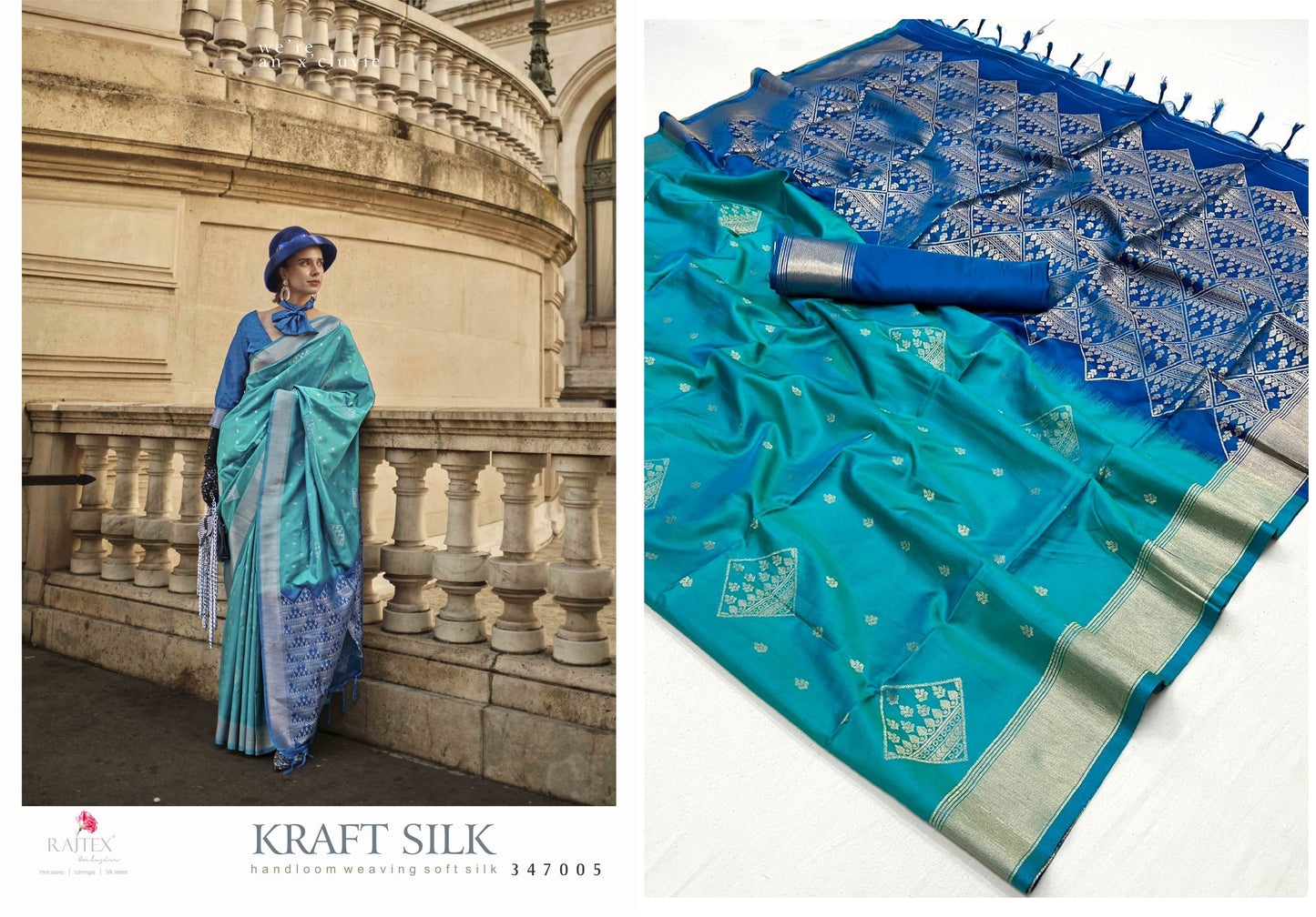 347005 Kraft Silk Rajtex Sarees