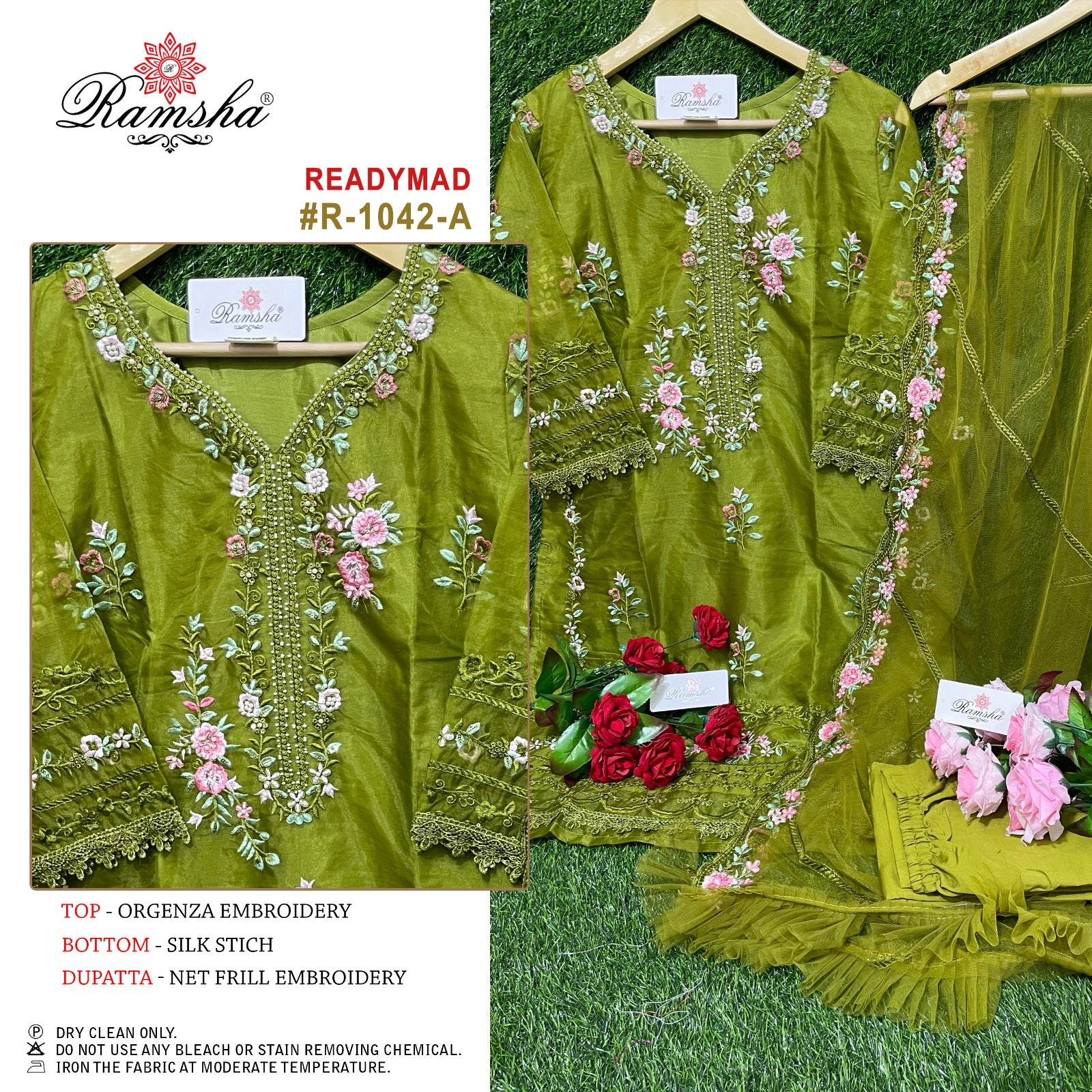 1042-A Ramsha Pakistani Readymade Suits