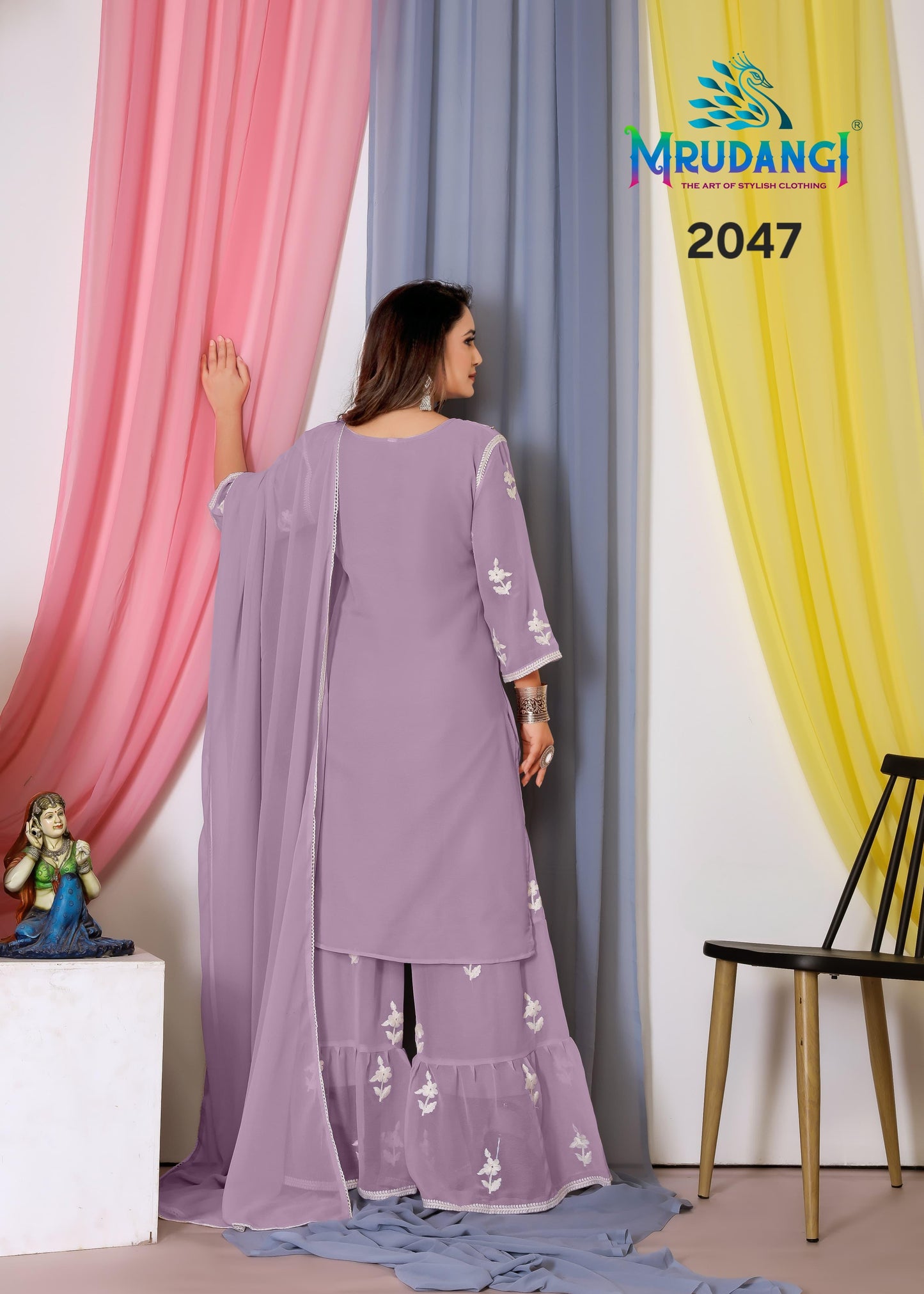 2047 Noor Mrudangi Georgette Readymade Suits