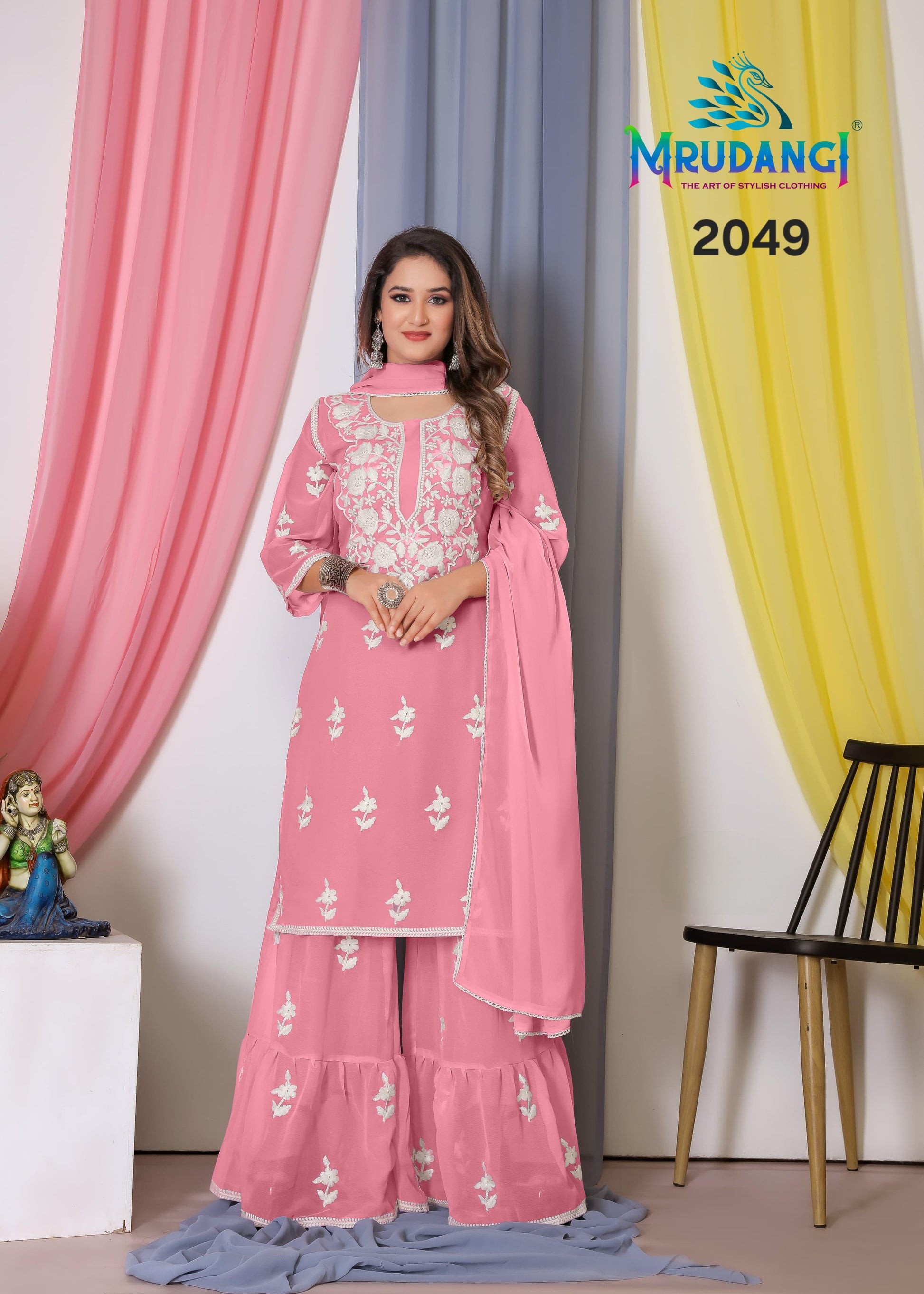 2049 Noor Mrudangi Georgette Readymade Suits
