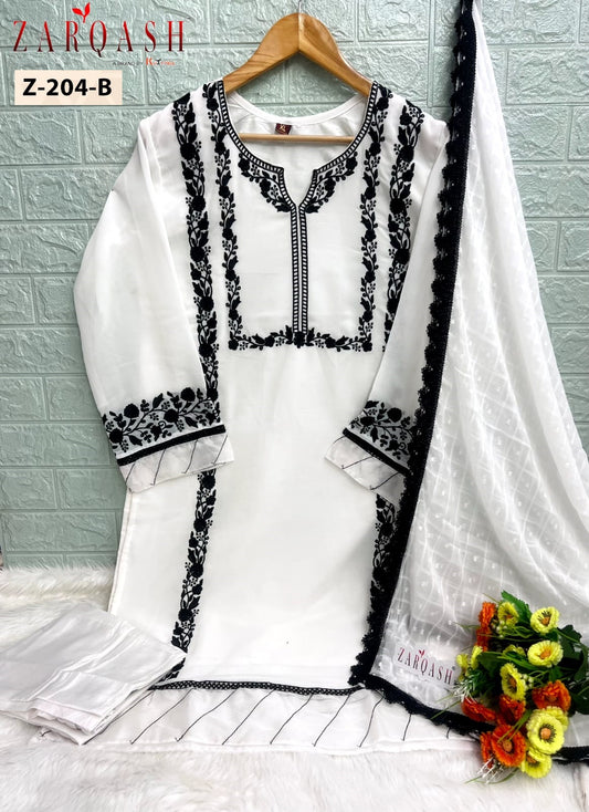204B Zarqash Embroidered Pakistani Readymade Suits