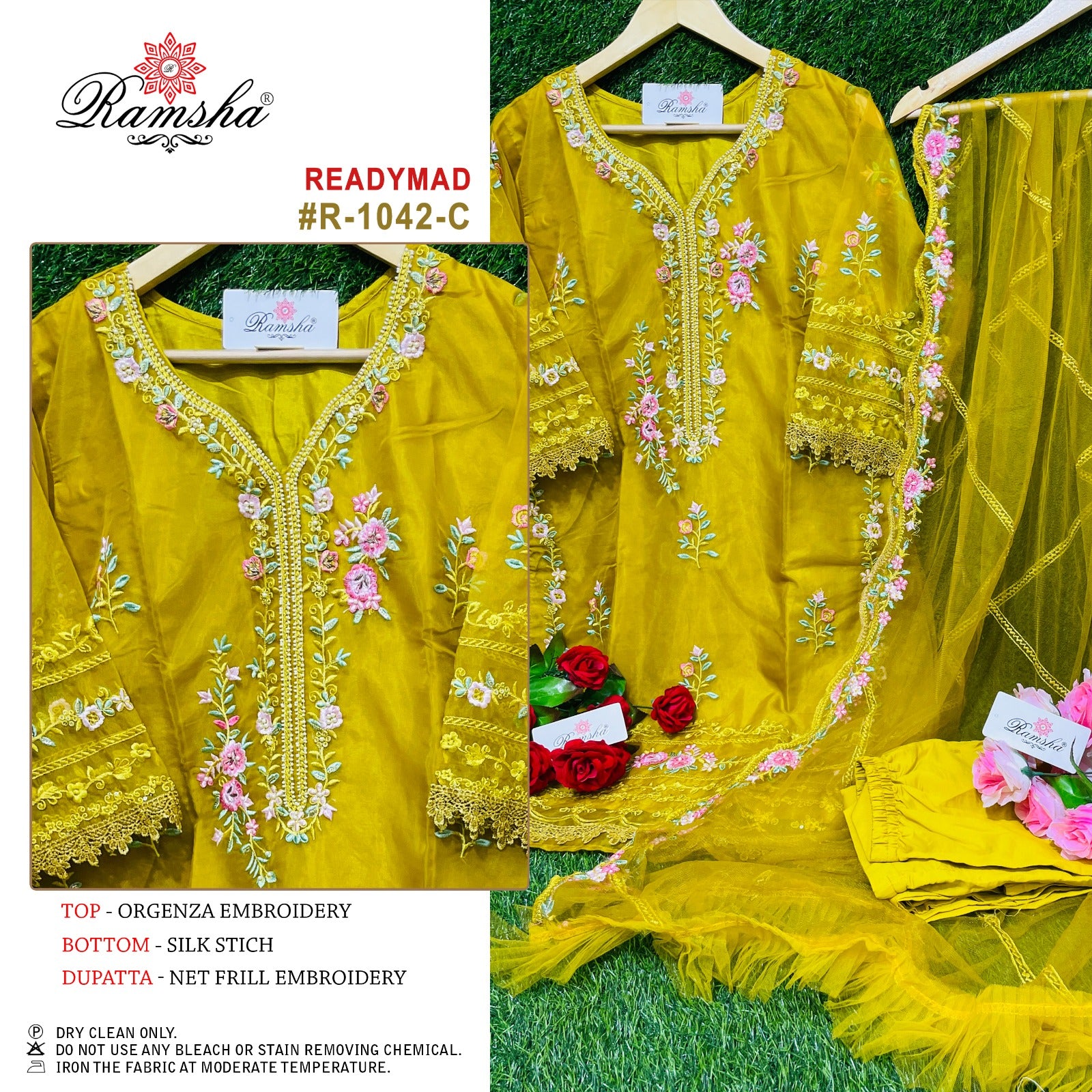 1042-C Ramsha Pakistani Readymade Suits